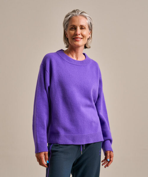 Bam2937 Knitted Jumper Electric Violet Clothing 2