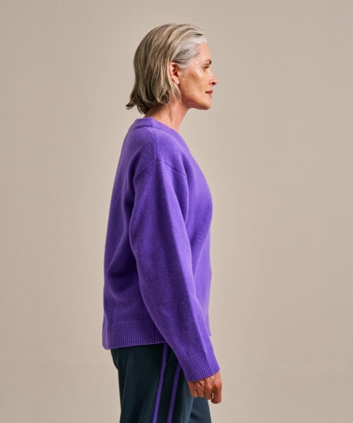 Bam2937 Knitted Jumper Electric Violet Clothing 3