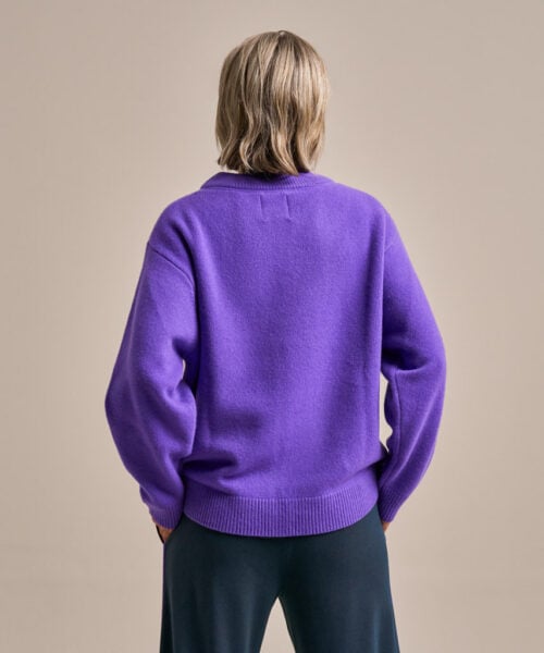 Bam2937 Knitted Jumper Electric Violet Clothing 4