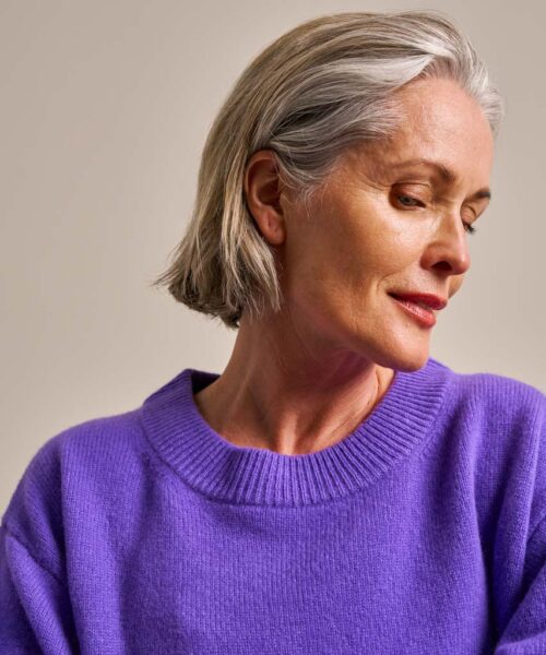 Bam2937 Knitted Jumper Electric Violet Clothing 6