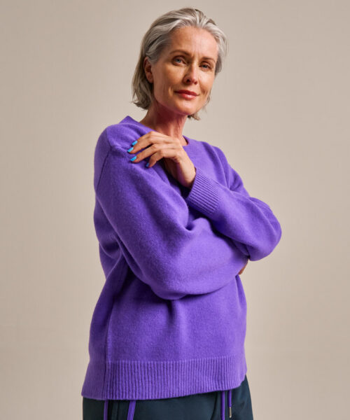 Bam2937 Knitted Jumper Electric Violet Clothing 7