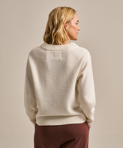 Bam2937 Knitted Jumper Oat Milk Marl Clothing 4