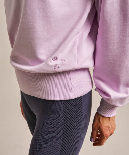 Bam2956 High Neck Sweatshirt Lavender Blush Clothing 6