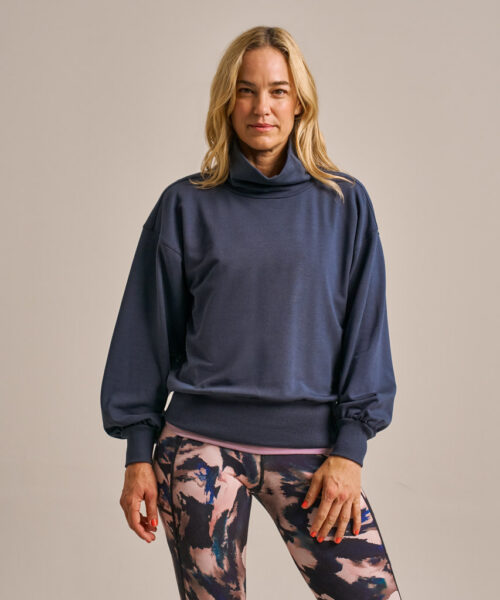 Bam2956 High Neck Sweatshirt Storm Navy Clothing 2