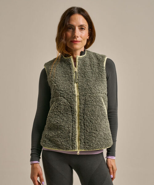 Bam2958 Fleece Gilet New Khaki Clothing 2