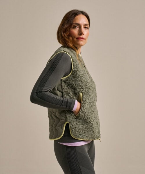 Bam2958 Fleece Gilet New Khaki Clothing 3