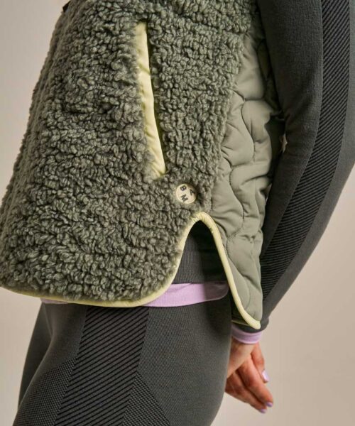 Bam2958 Fleece Gilet New Khaki Clothing 6