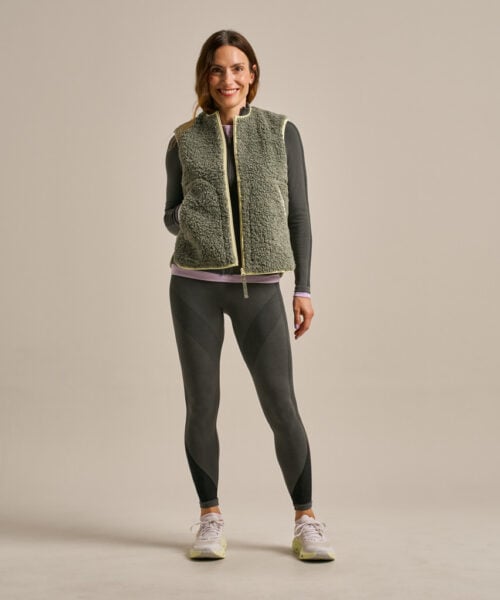 Bam2958 Fleece Gilet New Khaki Clothing 7