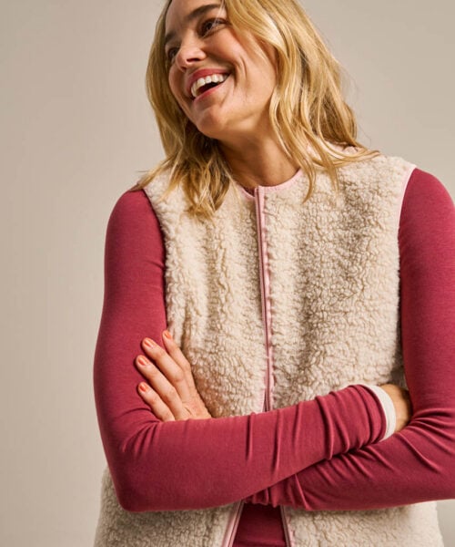 Bam2958 Fleece Gilet Oat Clothing 1