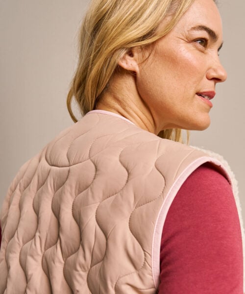 Bam2958 Fleece Gilet Oat Clothing 5