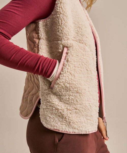 Bam2958 Fleece Gilet Oat Clothing 6