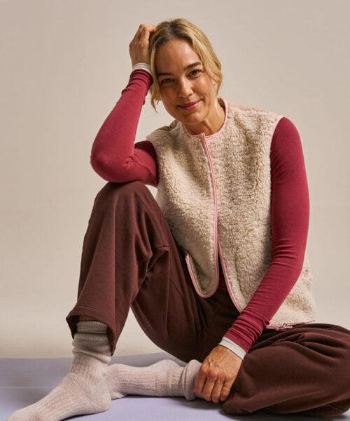 Bam2958 Fleece Gilet Oat Clothing 7