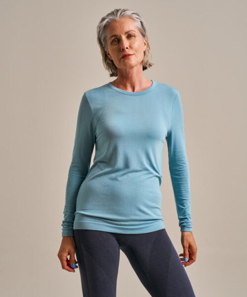 Bam2962 Long Sleeve Top Oceanic Blue Clothing 1