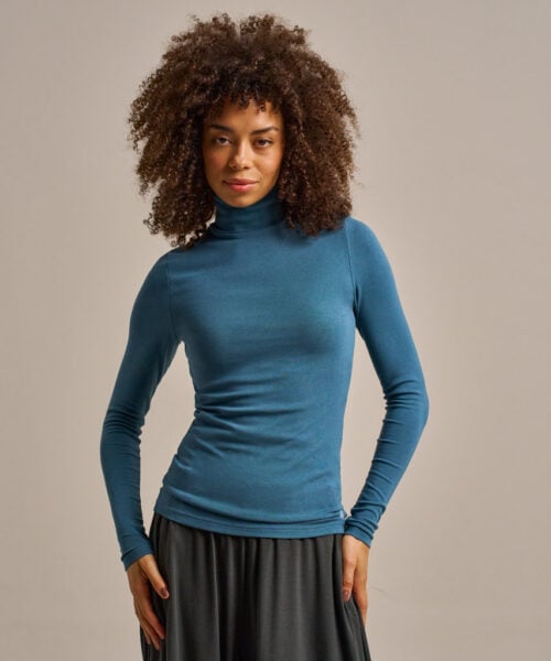 Bam2968 High Neck Top Agate Blue Clothing 2