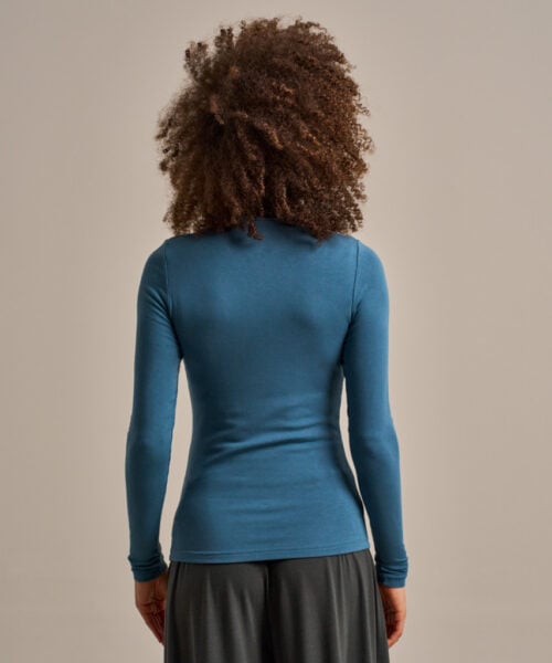 Bam2968 High Neck Top Agate Blue Clothing 4