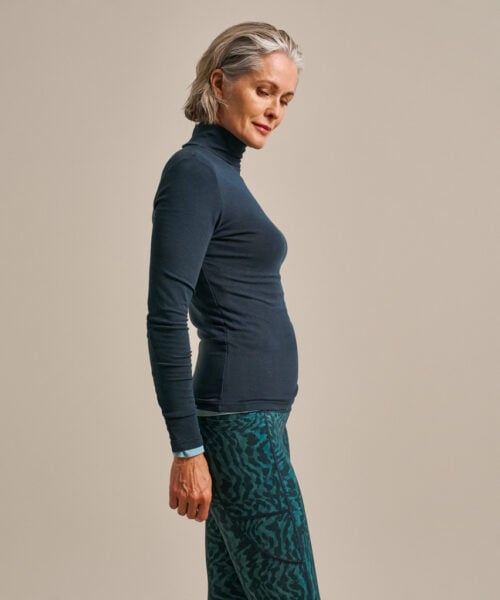 Bam2968 High Neck Top Mariner Navy Clothing 3