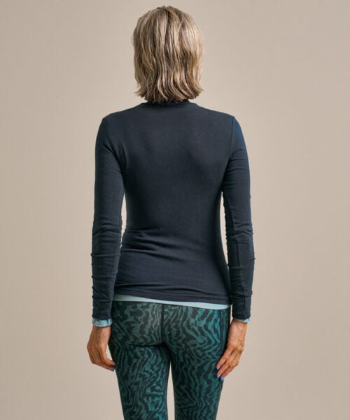 Bam2968 High Neck Top Mariner Navy Clothing 4