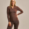 Bam2975 Zip Up Jacket Bitter Chocolate Black Clothing 1