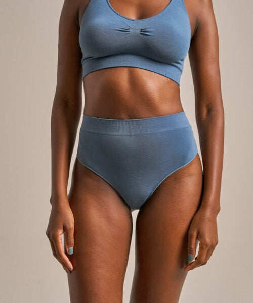 Bam2980 High Leg Brief Agate Blue Clothing 2
