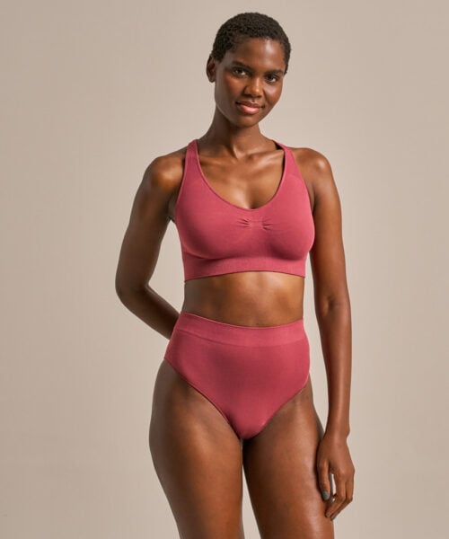 Bam2980 High Leg Brief Rose Garnet Clothing 3
