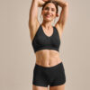 Bam2981 Seamless Midi Short Black Clothing 1