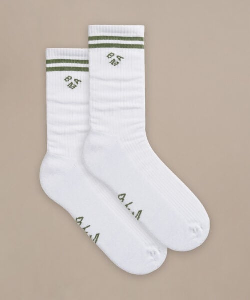 Bam2987 Blend Crew Socks White Clothing 2