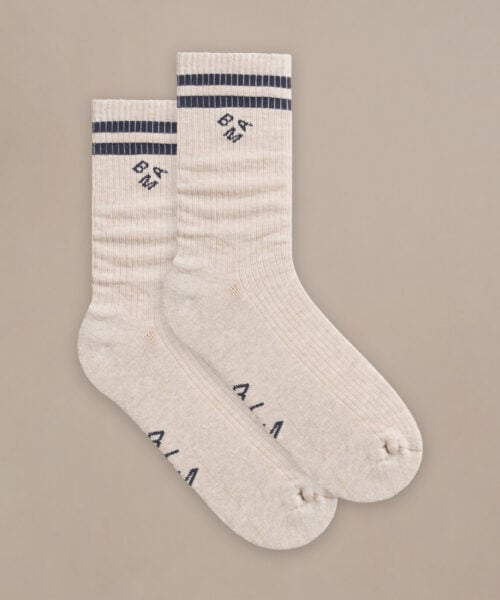 Bam2987 Blend Crew Socks White Clothing 4