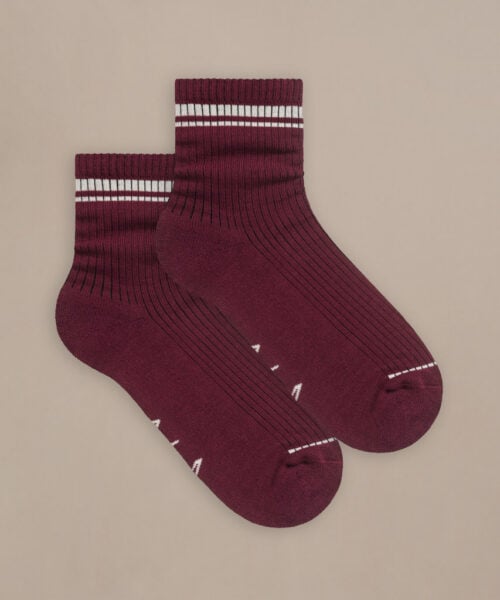 Bam2989 Blend Quarter Crew Socks Damson Teal Clothing 2