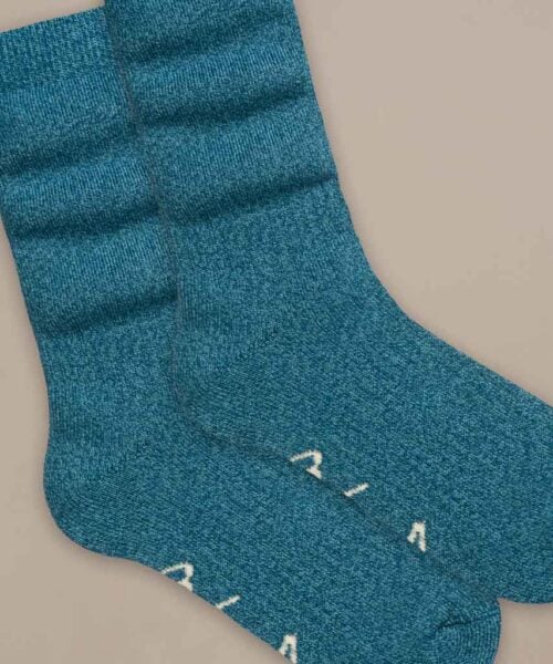 Bam2991 Thick Walking Socks Teal Clothing 2