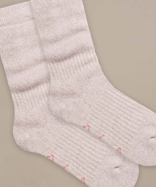 Bam2992 Thick Walking Socks Oat Milk Clothing 2