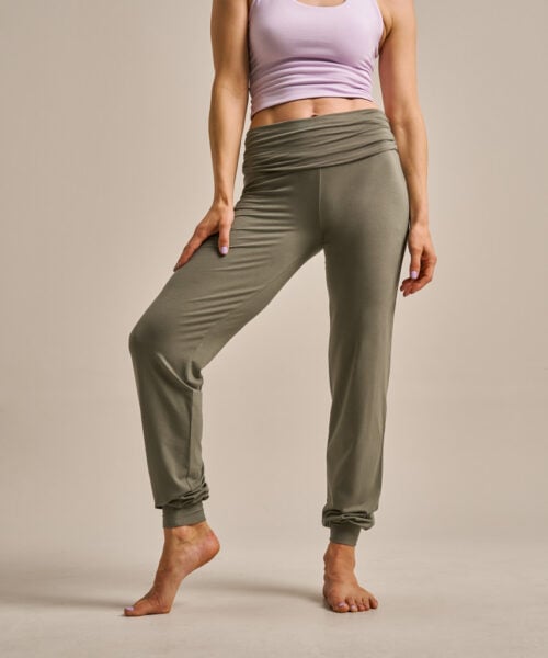 Bam320 Poise Yogi Pants Washed Khaki Clothing 1