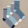 Bam632 Everyday Socks Blue Mix Clothing 1