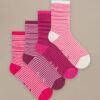 Bam632 Everyday Socks Pink Mix Clothing 1