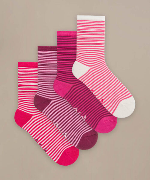 Bam632 Everyday Socks Pink Mix Clothing 1