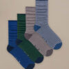 Bam638 Everyday Roll Top Socks Green Blue Clothing 1