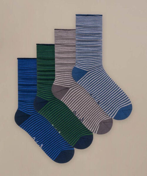 Bam638 Everyday Roll Top Socks Green Blue Clothing 1